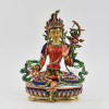 Hand Painted 24 Karat Gold Gilded 8.75" Red Tara Statue