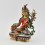 Hand Painted 24 Karat Gold Gilded 9" Red Tara Statue