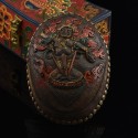 Hand Carved Tibetan Buddhism Traditional 7" Guru Dragpur - Fierce Padmasambhava Carved Resin Kapala