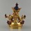 Hand Made Copper Alloy with Gold Gilded with Face Painted 9" Basundhara Statue