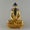  Hand Carved Gold Painted 9" Samantabhadra Statue From Patan, Nepal