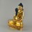  Hand Carved Gold Painted 9" Samantabhadra Statue From Patan, Nepal