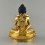  Hand Carved Gold Painted 9" Samantabhadra Statue From Patan, Nepal