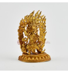 Good Quality Copper Alloy with Gold Plated 2.75" Vajrapani Statue