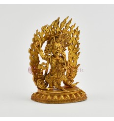 Good Quality Copper Alloy with Gold Plated 3.75" Vajrapani Statue