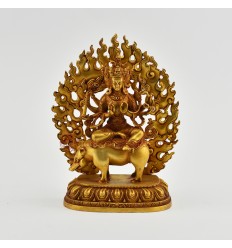 Fine Quality  Copper Alloy with Gold Plated 5.5" Marichi Statue