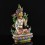 Hand Painted with 24 Karat Gold Gilded and Hand Painted Face 14.5" White Tara / Dholkar Statue