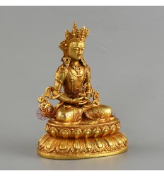 Gold Plated Copper Alloy with Antique Finish  4" Aparmita Statue