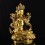 Hand Carved 24 Karat Gold Gilded Hand Painted Face Tibetan 18.5" Green Tara Copper Ritual Statue