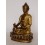 8.25" Medicine/Menla Buddha Oxidized Copper Alloy Gold Plated Statue from Patan, Nepal