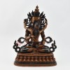 Tibetan Buddhist Copper Alloy in Oxidation Finish 13" Vajrasattva / Dorje Sempa Shakti Statue