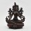 Hand Made Copper Alloy in Oxidation Finish 8.5" Green Tara / Dholma Statue