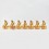 Machine Made Copper Alloy with Gold Plated and Hand Painted Face 4" 21 Tara Statues Set