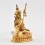 Fine Quality Copper Alloy with Gold Plated and Hand Painted Face 4.25" Pema Jungne Statue