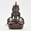 Hand Made Copper Alloy in Oxidation Finish 5.75" Aparmita / Amitayus / Tsepame Statue