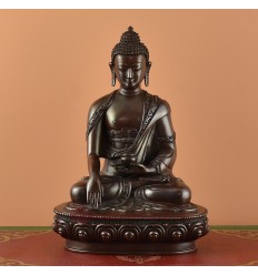 Hand Made 8.5" Shakyamuni Buddha / Tomba Copper Statue for Tibetan Buddhist  From Nepal.