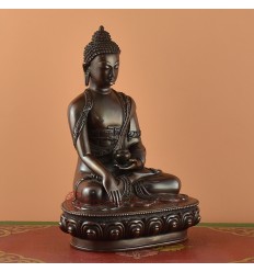 Hand Made 8.5" Shakyamuni Buddha / Tomba Copper Statue for Tibetan Buddhist  From Nepal.
