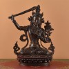 Handcrafted Tibetan Buddhist Manjushri / Jambiyang Copper Statue 