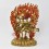 Hand Made Copper Alloy with 24 Karat Gold Gilded 11" Citipati Statue