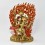Hand Made Copper Alloy with 24 Karat Gold Gilded 11" Citipati Statue