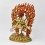 Hand Made Copper Alloy with 24 Karat Gold Gilded 11" Citipati Statue
