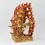 Hand Made Copper Alloy with 24 Karat Gold Gilded and Hand Painted Face 13" Rahula Statue