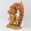Hand Made Gold Gilded and Hand Painted Face 13.75" Dantapani Mahakala Statue