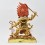Hand Made Gold Gilded and Hand Painted Face 13.75" Dantapani Mahakala Statue