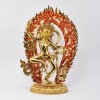 Hand Made Copper Alloy with Fully Gold Gilded 13.5" Magic Labdron Statue