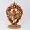 Hand Made Copper Alloy with 24 Karat Gold Gilded and Hand Painted Face 14" Hevajra Statue