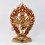 Hand Made Copper Alloy with 24 Karat Gold Gilded and Hand Painted Face 14" Hevajra Statue