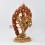 Hand Made Copper Alloy with 24 Karat Gold Gilded and Hand Painted Face 14" Hevajra Statue