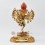 Hand Made Copper Alloy with 24 Karat Gold Gilded and Hand Painted Face 14" Hevajra Statue