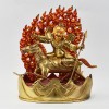 Hand Made Copper Alloy with Fully Gold Gilded 9.25" Chemar Statue