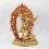 Hand Made Copper Alloy Gold Gilded and Hand Painted Face 13.5" Ekajati Statue