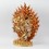 Hand Made Copper Alloy Gold Gilded and Hand Painted Face 14.5" Kurukulla Statue