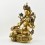 Tibetan Buddhist Copper Alloy with Gold Gilded, Hand Painted Face 18.5" Green Tara Statue