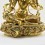 Tibetan Buddhist Copper Alloy with Gold Gilded, Hand Painted Face 18.5" Green Tara Statue