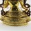 Tibetan Buddhist Copper Alloy with Gold Gilded, Hand Painted Face 18.5" Green Tara Statue