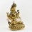 Tibetan Buddhist Copper Alloy with Gold Gilded, Hand Painted Face 19" Chenrezig Statue