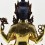 Tibetan Buddhist Copper Alloy with Gold Gilded, Hand Painted Face 19" Chenrezig Statue