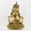 Tibetan Buddhist Copper Alloy with Gold Gilded, Hand Painted Face 19" Vajrasattva Statue