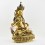 Tibetan Buddhist Copper Alloy with Gold Gilded, Hand Painted Face 19" Vajrasattva Statue