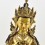 Tibetan Buddhist Copper Alloy with Gold Gilded, Hand Painted Face 19" Vajrasattva Statue
