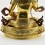 Tibetan Buddhist Copper Alloy with Gold Gilded, Hand Painted Face 19" Vajrasattva Statue