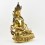 Tibetan Buddhist Copper Alloy with Gold Gilded, Hand Painted Face 19" Aparmita Statue