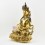 Tibetan Buddhist Copper Alloy with Gold Gilded, Hand Painted Face 19" Aparmita Statue
