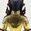 Tibetan Buddhist Copper Alloy with Gold Gilded, Hand Painted Face 19" Aparmita Statue