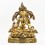 Tibetan Buddhist Copper Alloy with Gold Gilded, Hand Painted Face 15" Green Tara a Statue