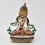 Hand Painted Copper Alloy with 24 Karat Gold Gilded 8.75" Vajrasattva Dorjesempa Statue